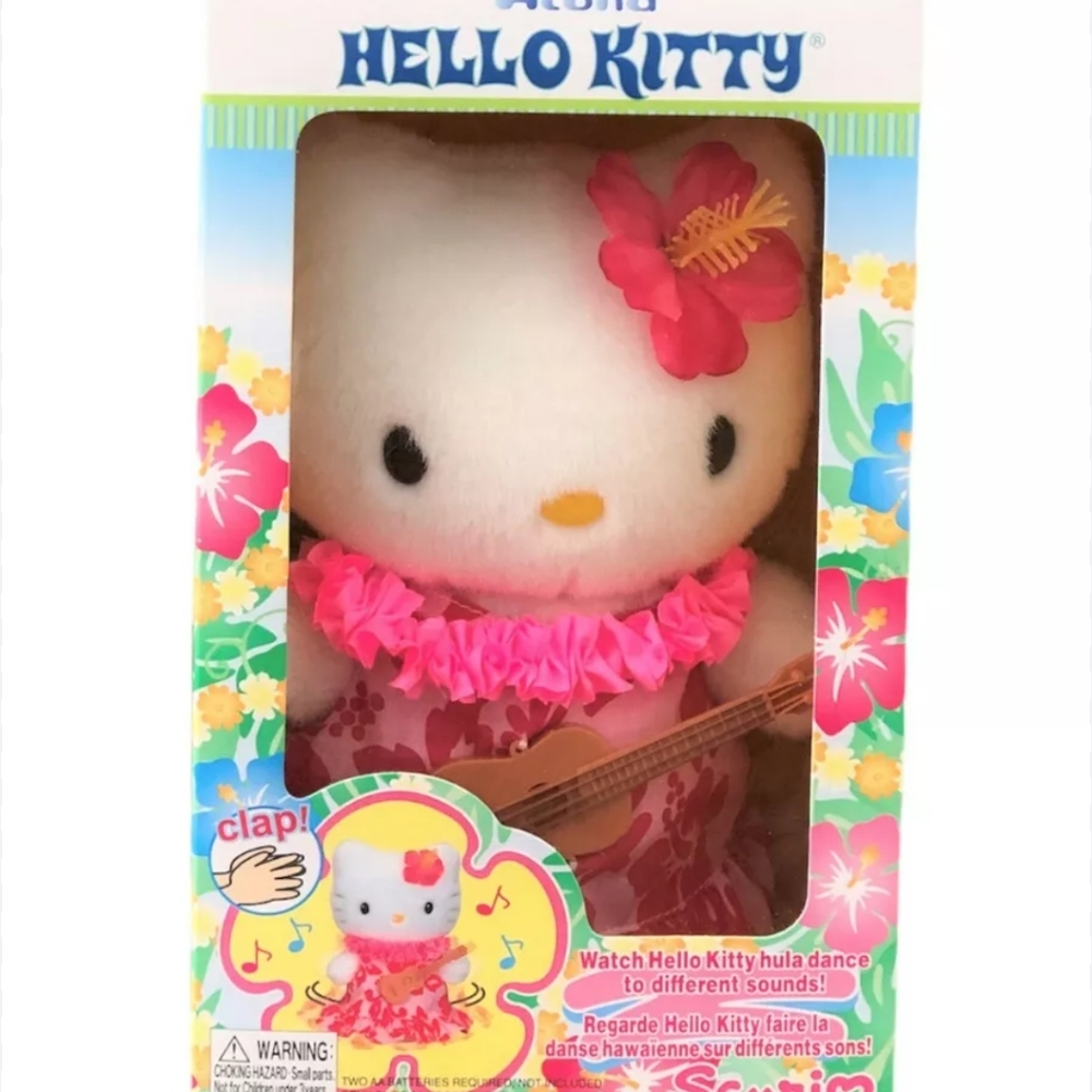 Vintage dancing Hawaiian hello kitty